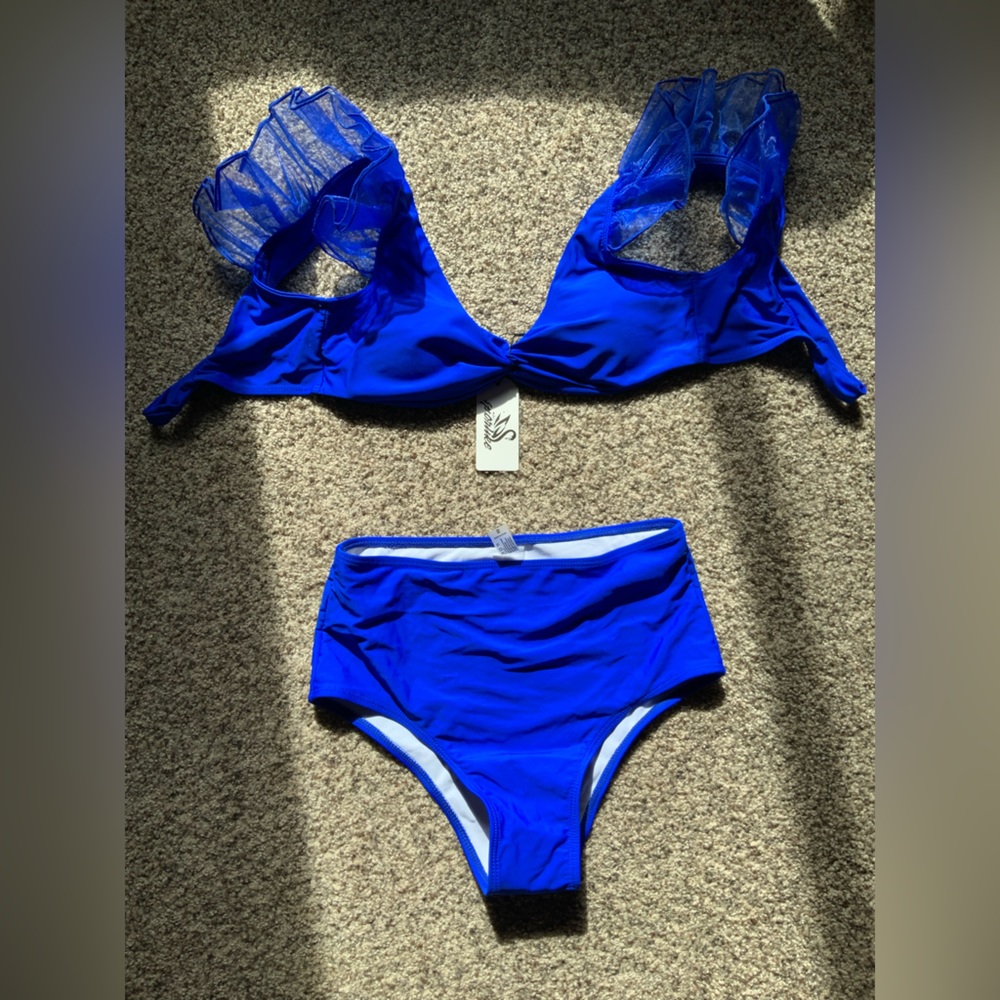 Ruffle high waisted bikini